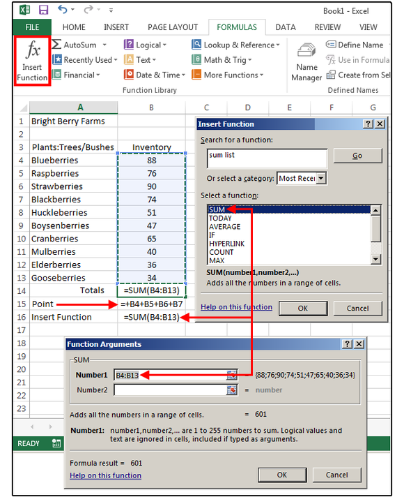 Vkládání funkcí do programu MS Excel