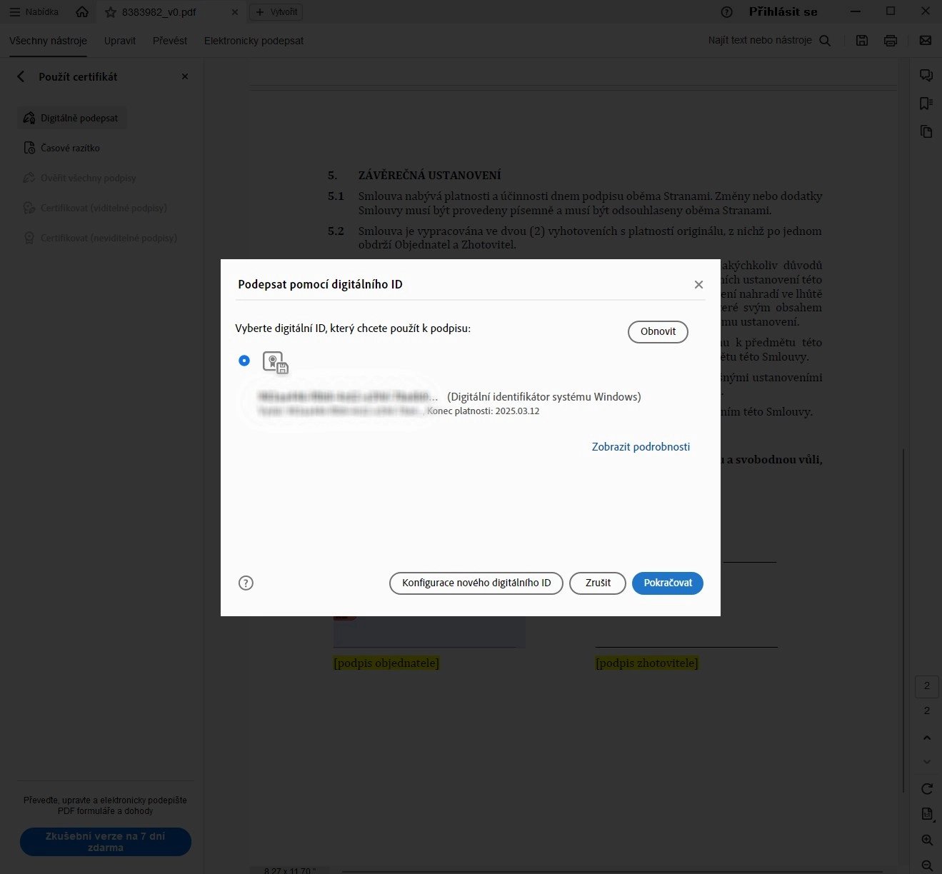Kvalifikovaný elektronický podpis (obr. 3)