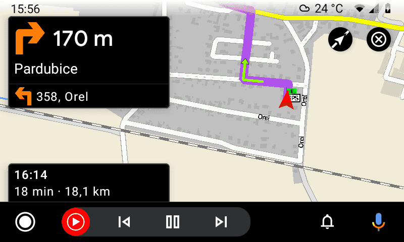 Navigace pro Android Auto