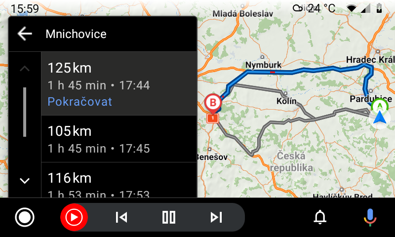 Navigace pro Android Auto