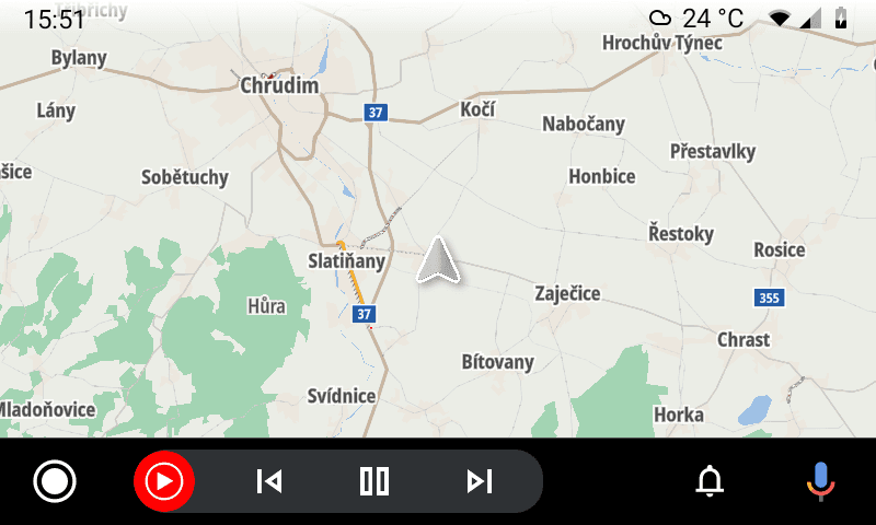Navigace pro Android Auto