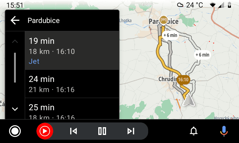 Navigace pro Android Auto