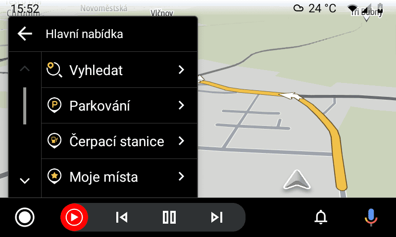 Navigace pro Android Auto