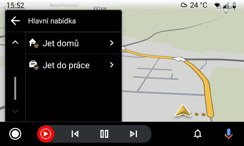 Navigace pro Android Auto