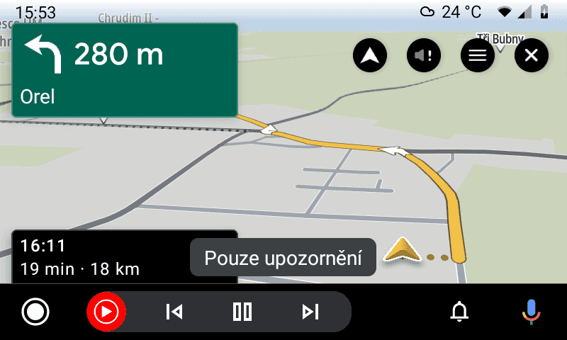 Navigace pro Android Auto