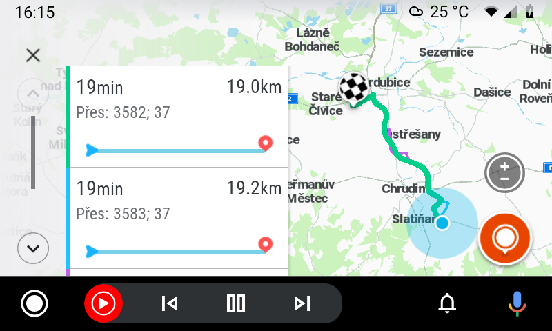 Navigace pro Android Auto