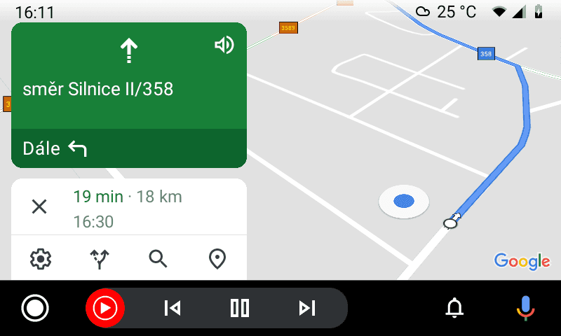 Navigace pro Android Auto