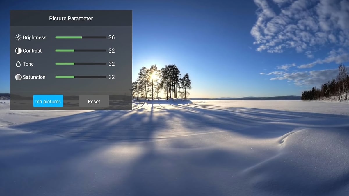 Zidoo X20 Pro - Nastavení zobrazovače