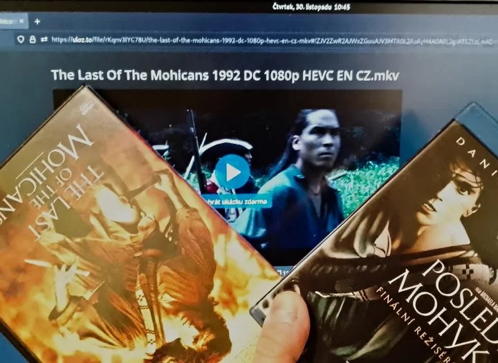 Autor: David Ježek (přebaly DVD a BD vlastníci) Last of the Mohicans - DVD, Blu-ray a 1080p rip