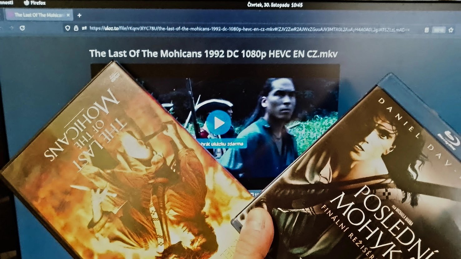 Last of the Mohicans - DVD, Blu-ray a 1080p rip