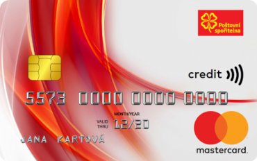 Nový design kreditní karty Poštovní spořitelny.