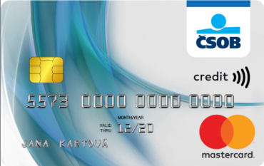 Nový design kreditní karty Československé obchodní banky.