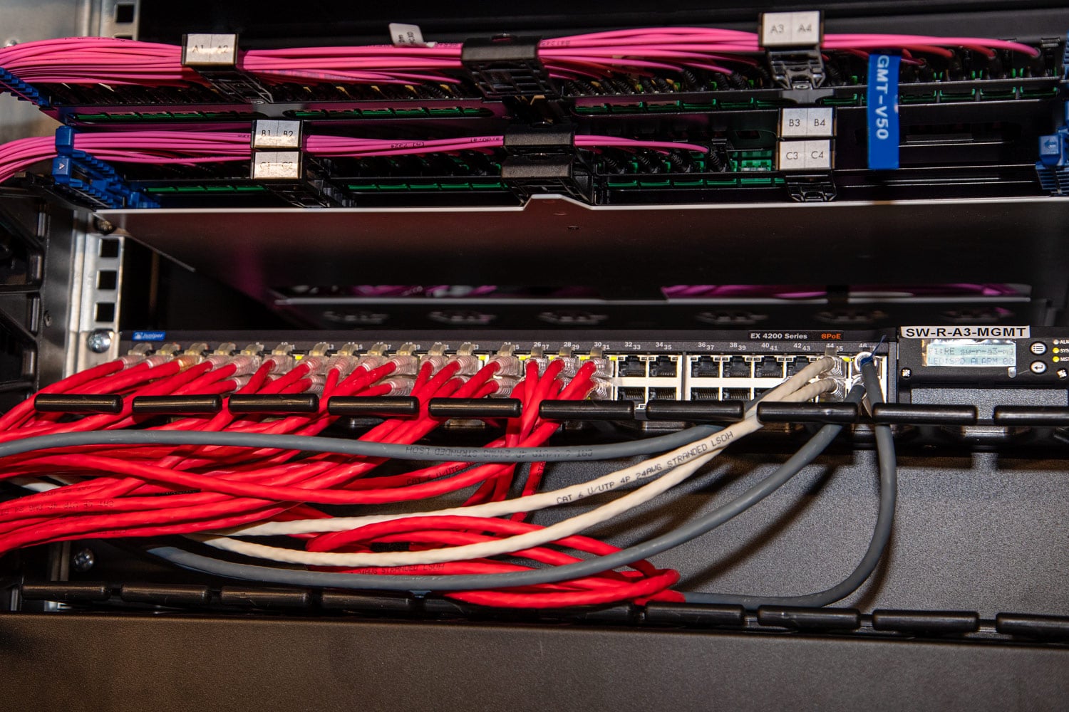 100GE DNS stack, IPMI switch a ODF, detail.