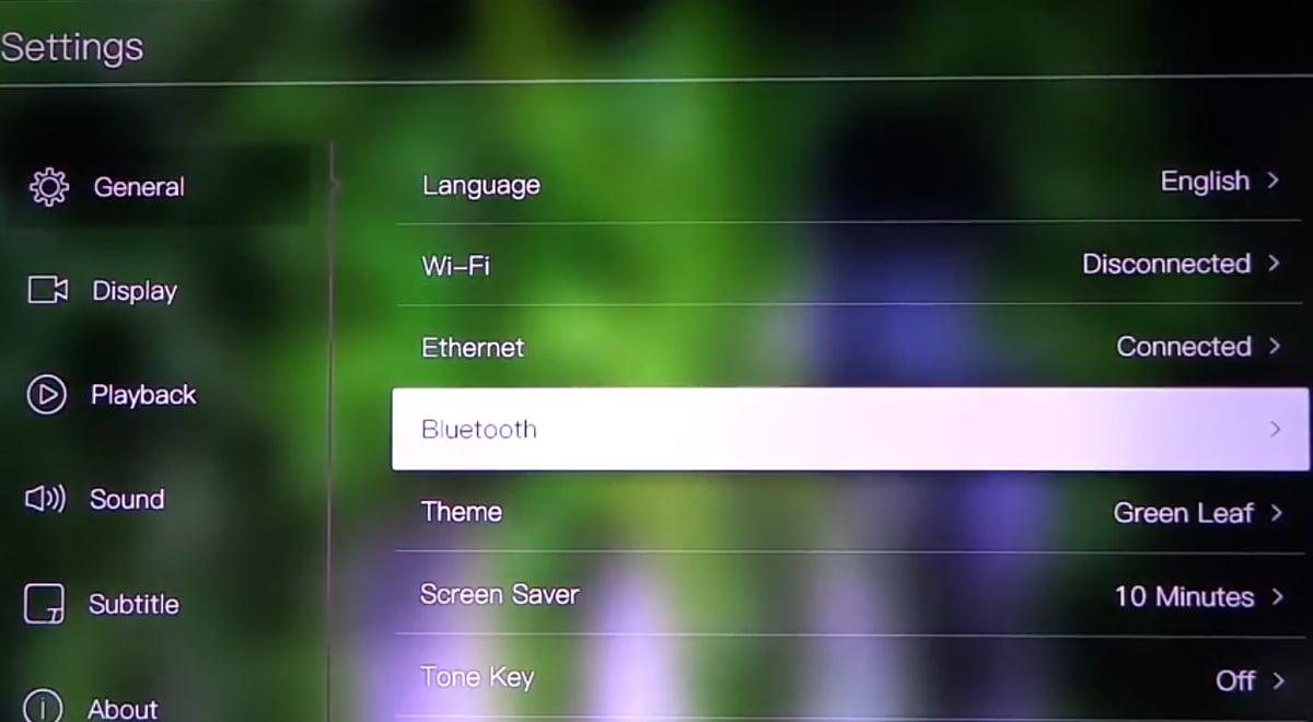 Egreat A10 - Menu nastavení – základní