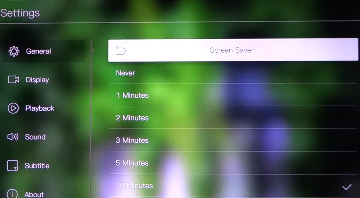 Egreat A10 - Menu nastavení – základní