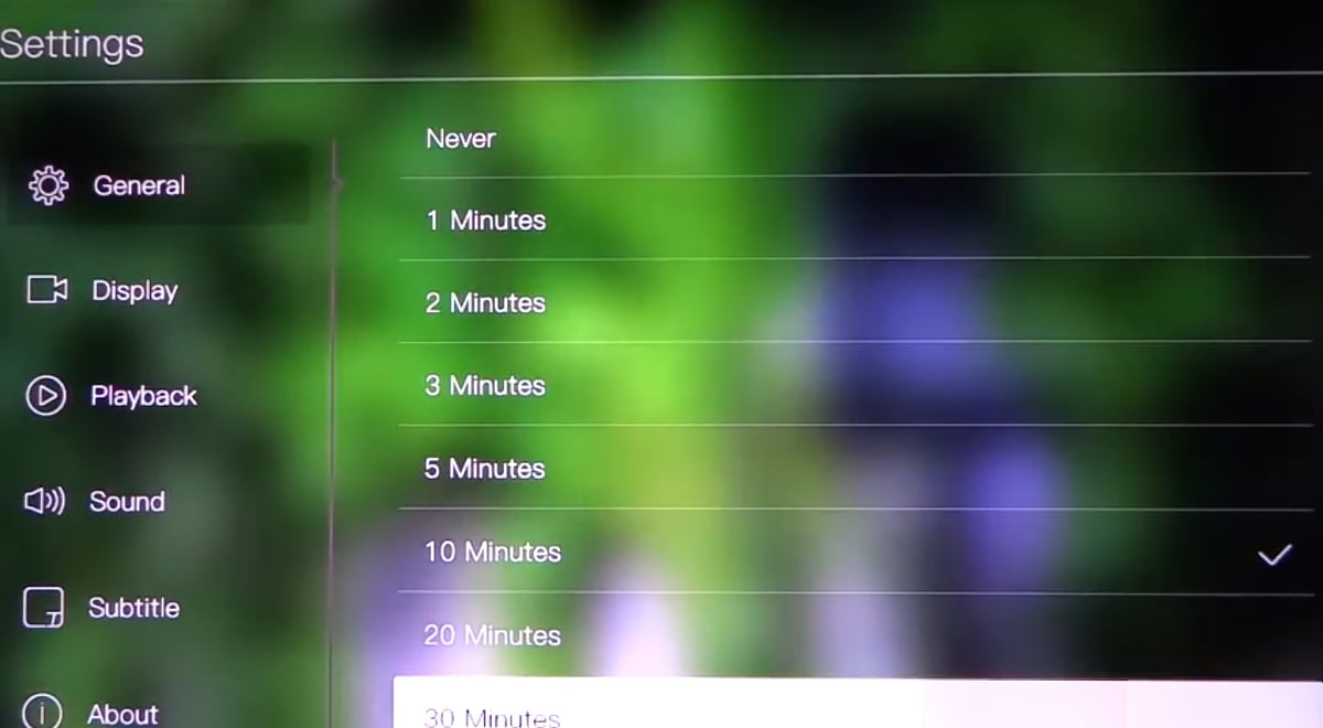 Egreat A10 - Menu nastavení – základní