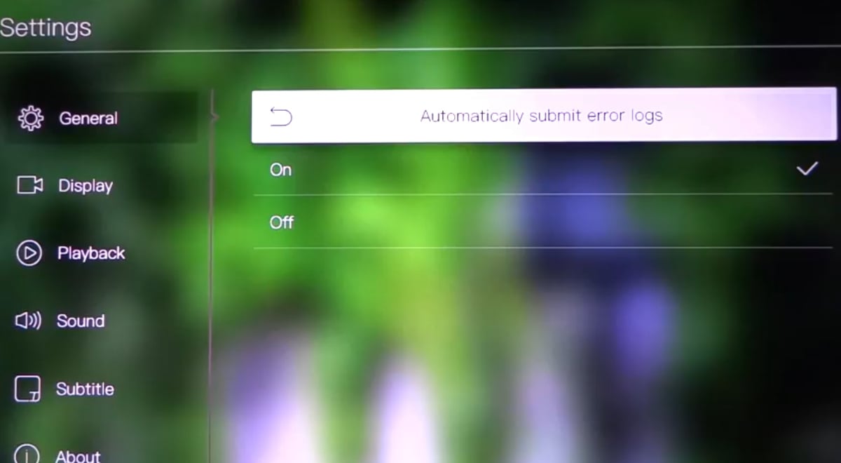 Egreat A10 - Menu nastavení – základní