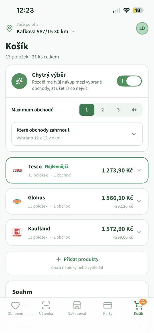 Jak vypadá mobilní aplikace Cenito