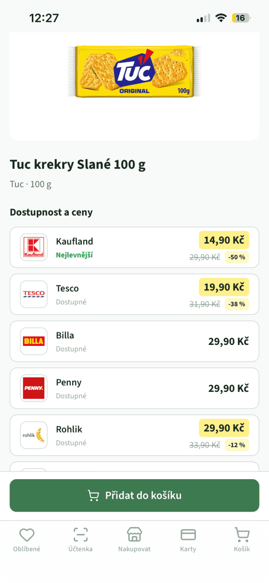 Jak vypadá mobilní aplikace Cenito
