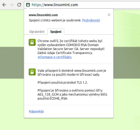 Linux Mint už po incidentu také nasadil HTTPS