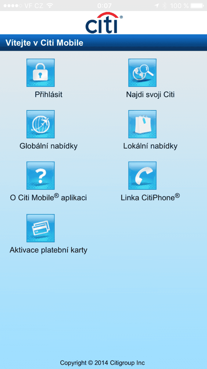 Mobilní aplikace pro iOS.