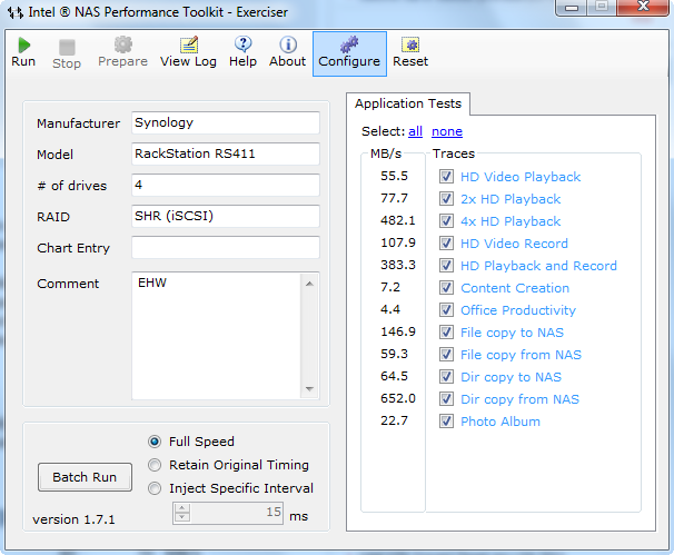 Synology RackStation RS411 NASPT