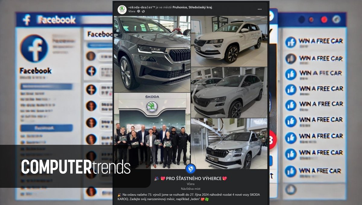 Falešné výhry na Facebooku: Jak podvodníci zneužívají naivitu uživatelů s příslibem aut zdarma