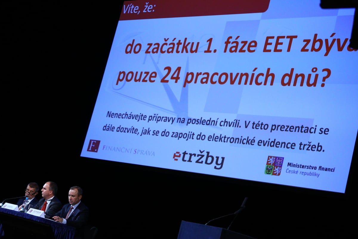 Jak to vypadalo na konferenci k EET v Praze