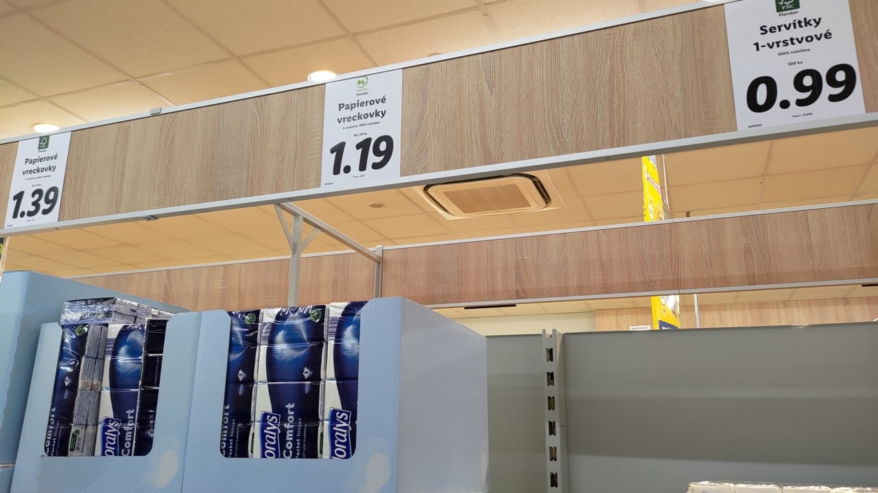 Ceny v Lidlu, Čadca (SK) 30. 3. 2023