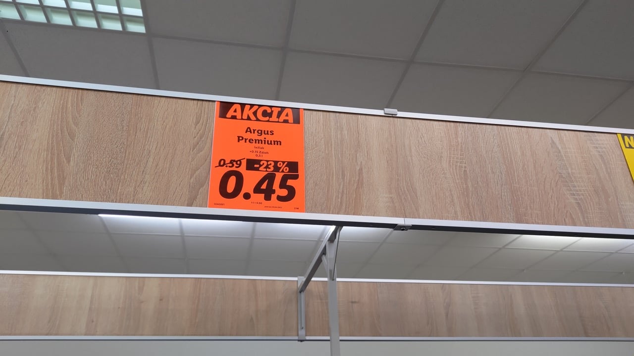 Ceny v Lidlu, Čadca (SK) 30. 3. 2023