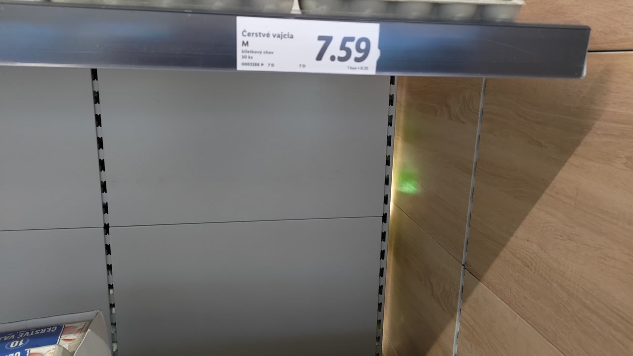 Ceny v Lidlu, Čadca (SK) 30. 3. 2023