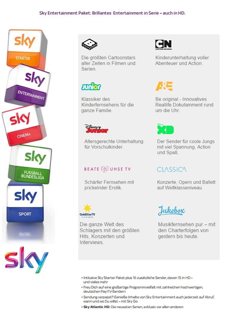 Programová nabídka Vodafone DE