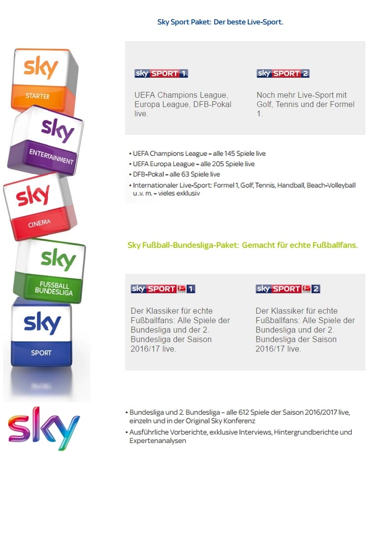 Programová nabídka Vodafone DE