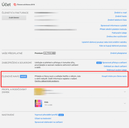 Člen navíc v internetovém nastavení Netflixu