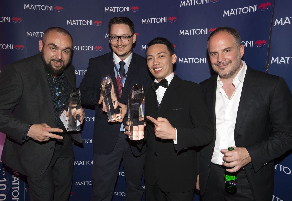 Vítězná trojice s Alessandrem Pasquale