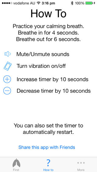 App: Calming Breath