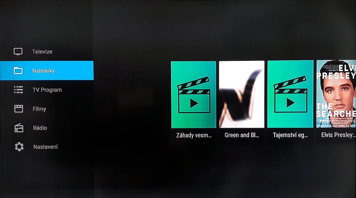 SledováníTV - Nahrávky, nahrávání filmů, karta nahrávky