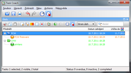 Pomocí Task Coach si organizujte úkoly
