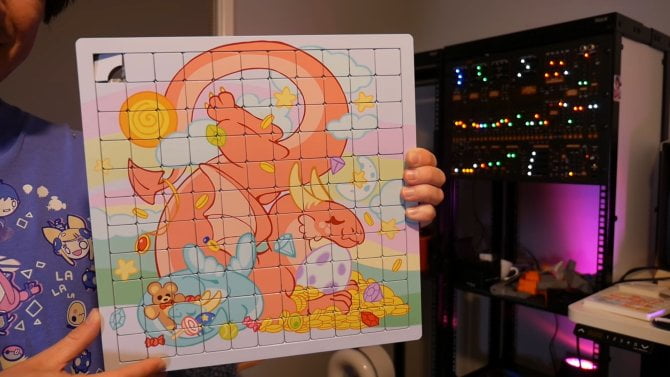 Puzzle vytvořené kombinací FDM a UV tisku