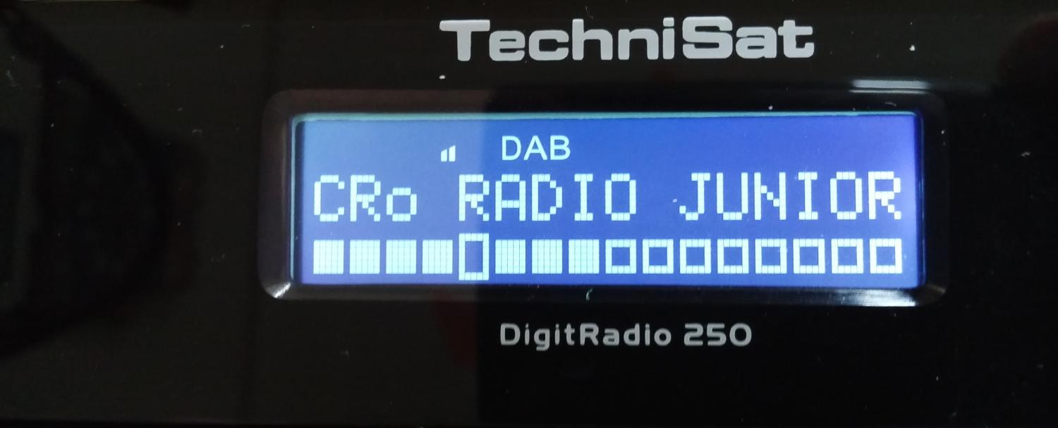 Technisat DigitRadio 250 - ladění DAB