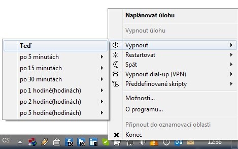 Airytec Switch Off dokáže nejen naplánovat vypnutí počítače 