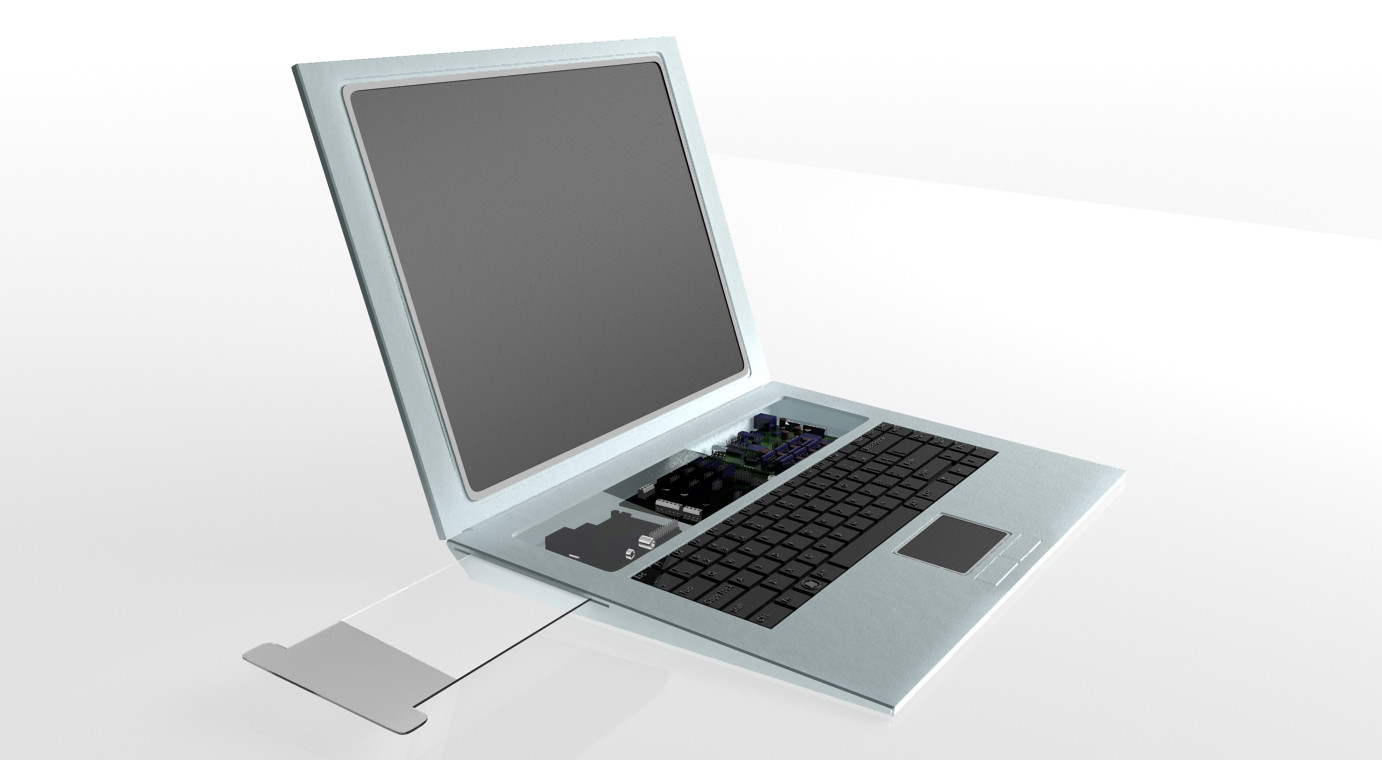 Vizualizace jednoho z prvních prototypů.