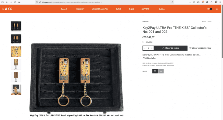 Autor: Dalibor Z. Chvátal Cena setu dvou klíčenek od firmy LAKS Gmbh. Jedna samostatně stojí 39 € (20. 10. 2025)