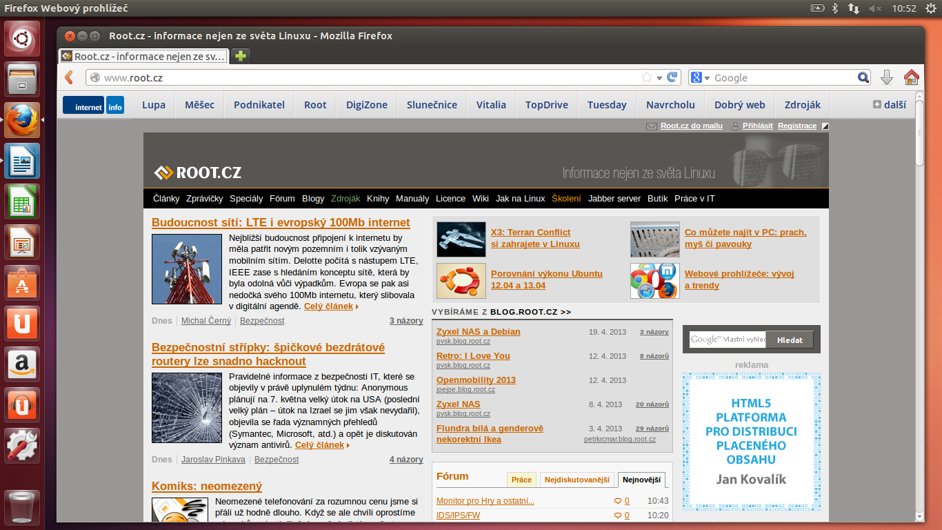 Ubuntu 13.04 − první pohled
