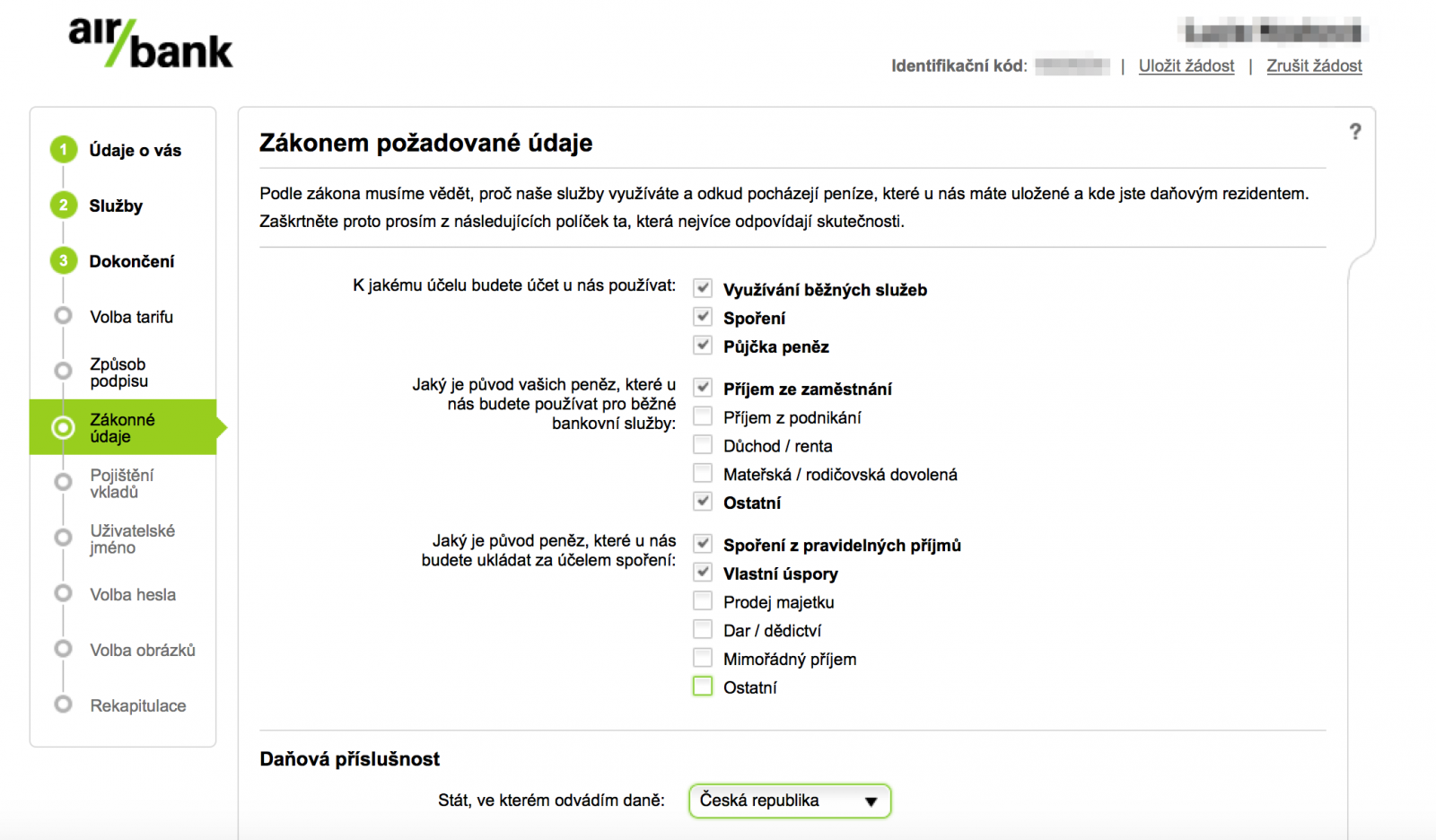 Nezbytné informace o původu peněz.