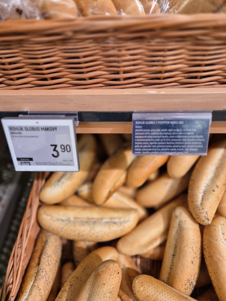 Globus složení nebaleného pečiva