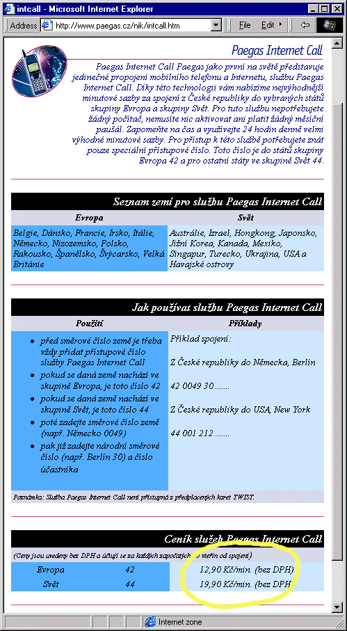 Český Internet v roce 1998