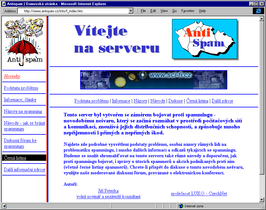 Český Internet v roce 1998