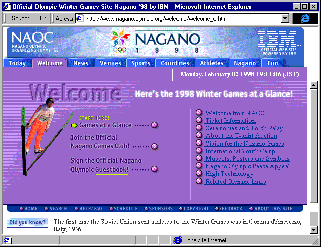 Český Internet v roce 1998