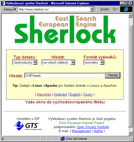 Český Internet v roce 1998